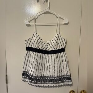 JCrew Y2K Babydoll Lace Tank Top